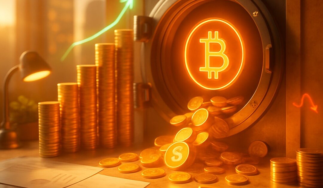 Cover raw Pixar 3D UBS Bitcoin ETF vault crescita - pool storage