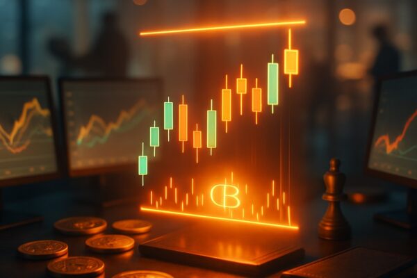 Grafico Bitcoin con pattern tecnico Bart Simpson e livello di supporto a $75.800